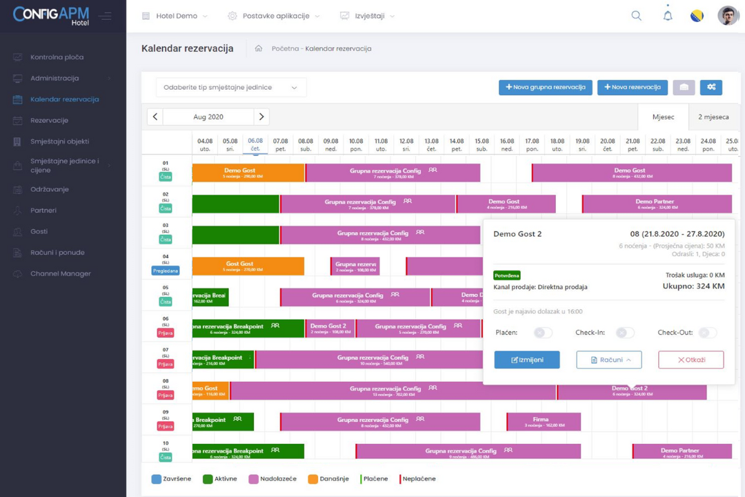 Integrated hotel management application